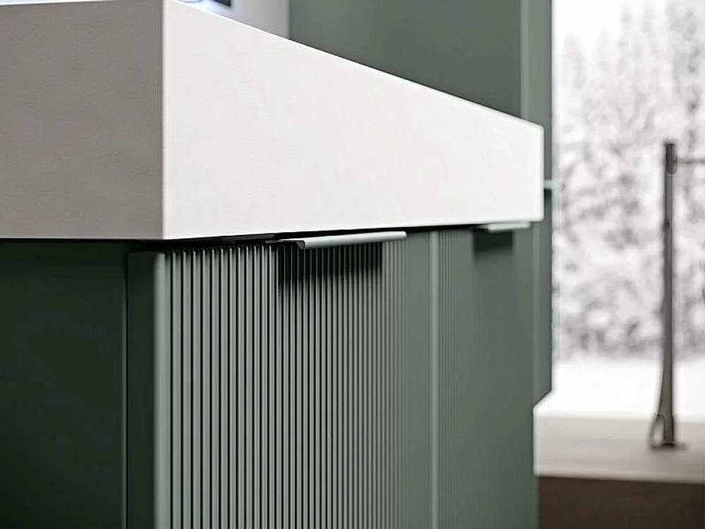Тумба с раковиной Cezares Premium Plisse 121х45 Grigio nuvola