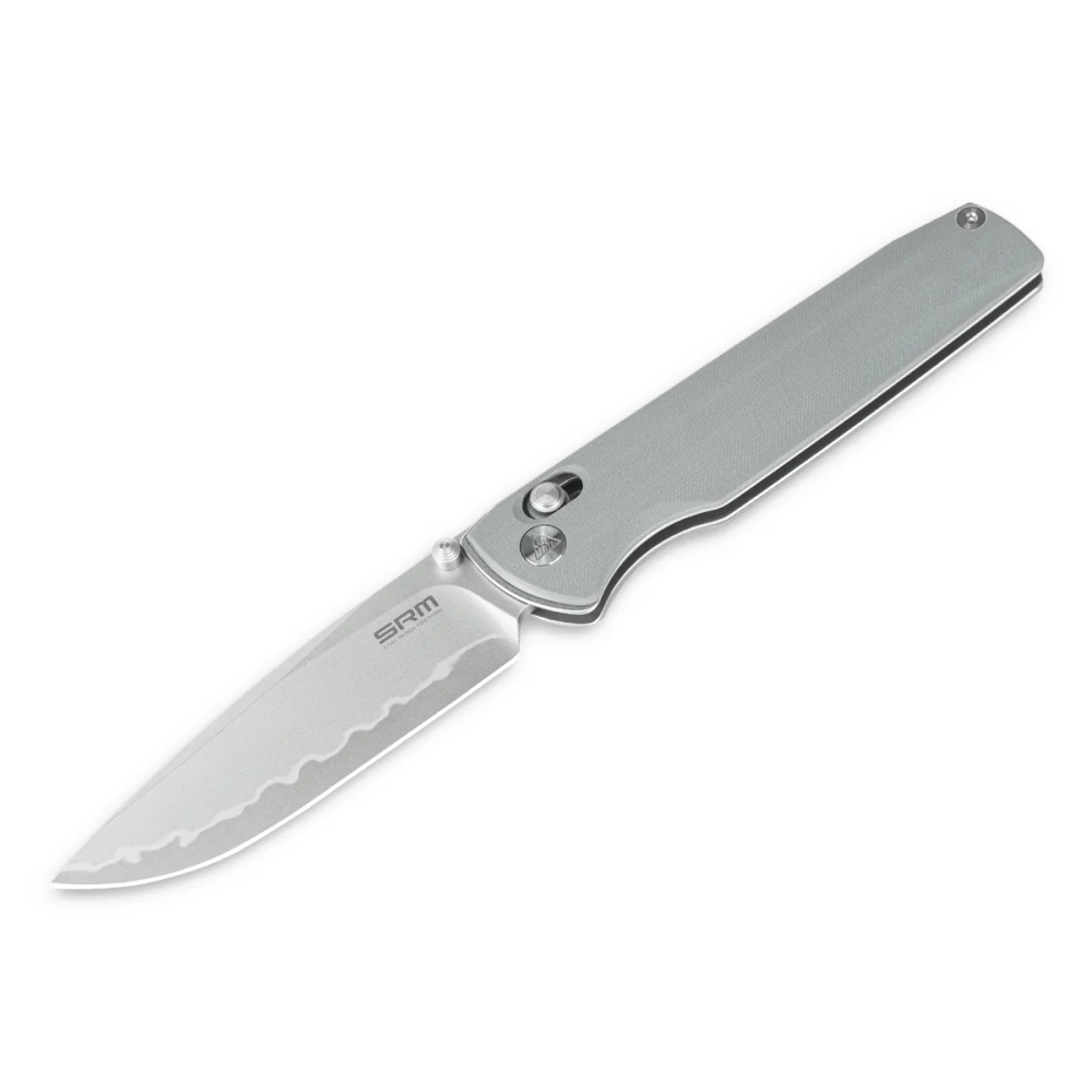 Нож складной SRM 258L-GK2 Terrier Beadblast (140Cr Laminated, Grey G10)