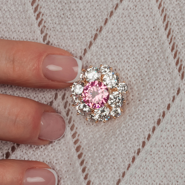 Брошь Fiore Luna Кристалл Zircon магнит XR12099A3 G
