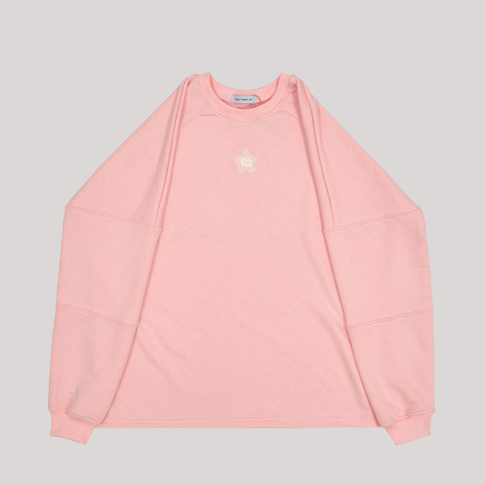 Raglan Sweatshirt LOGO Crystal Rose