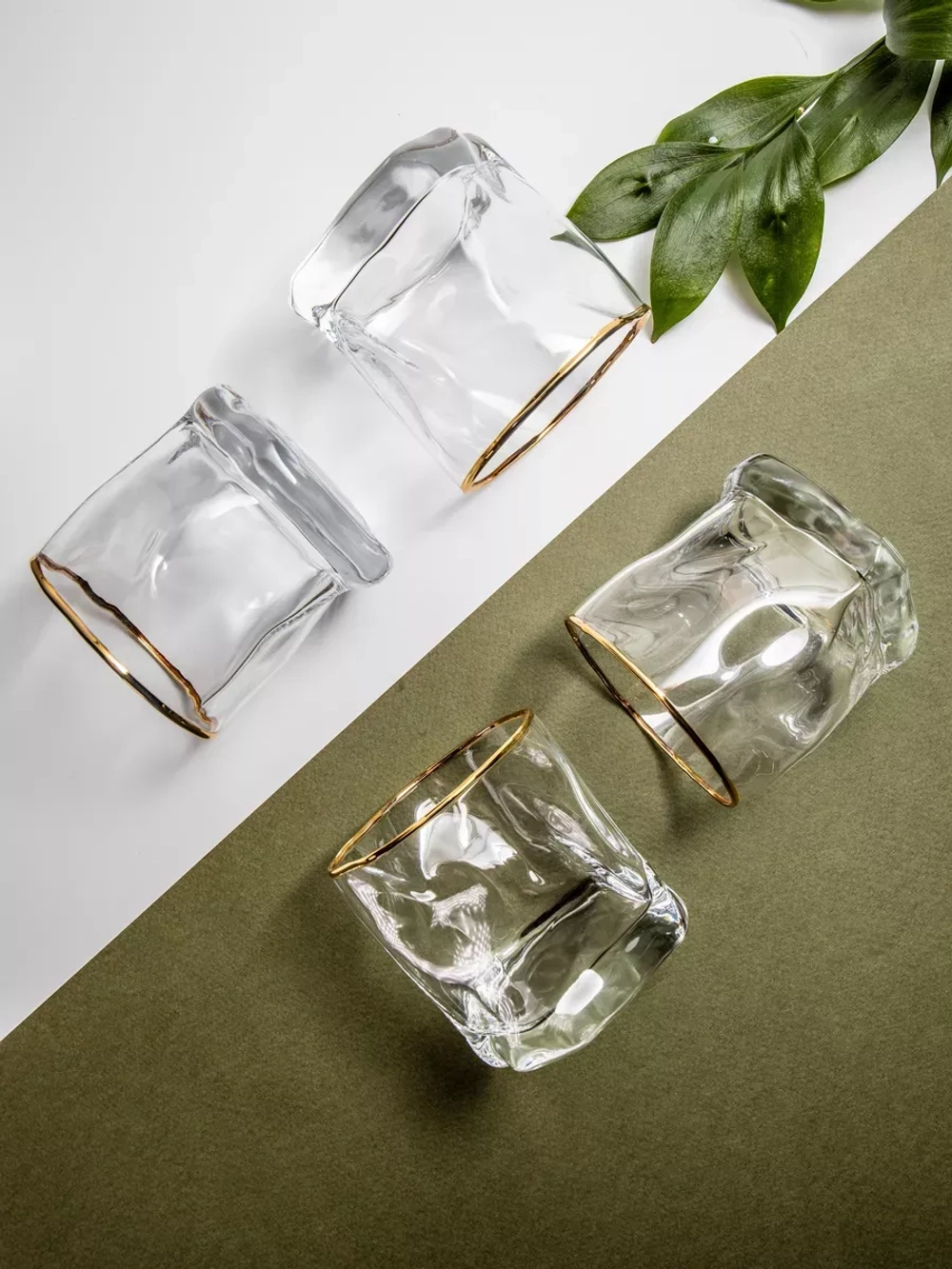 Набор бокалов для виски 6шт изогнутые