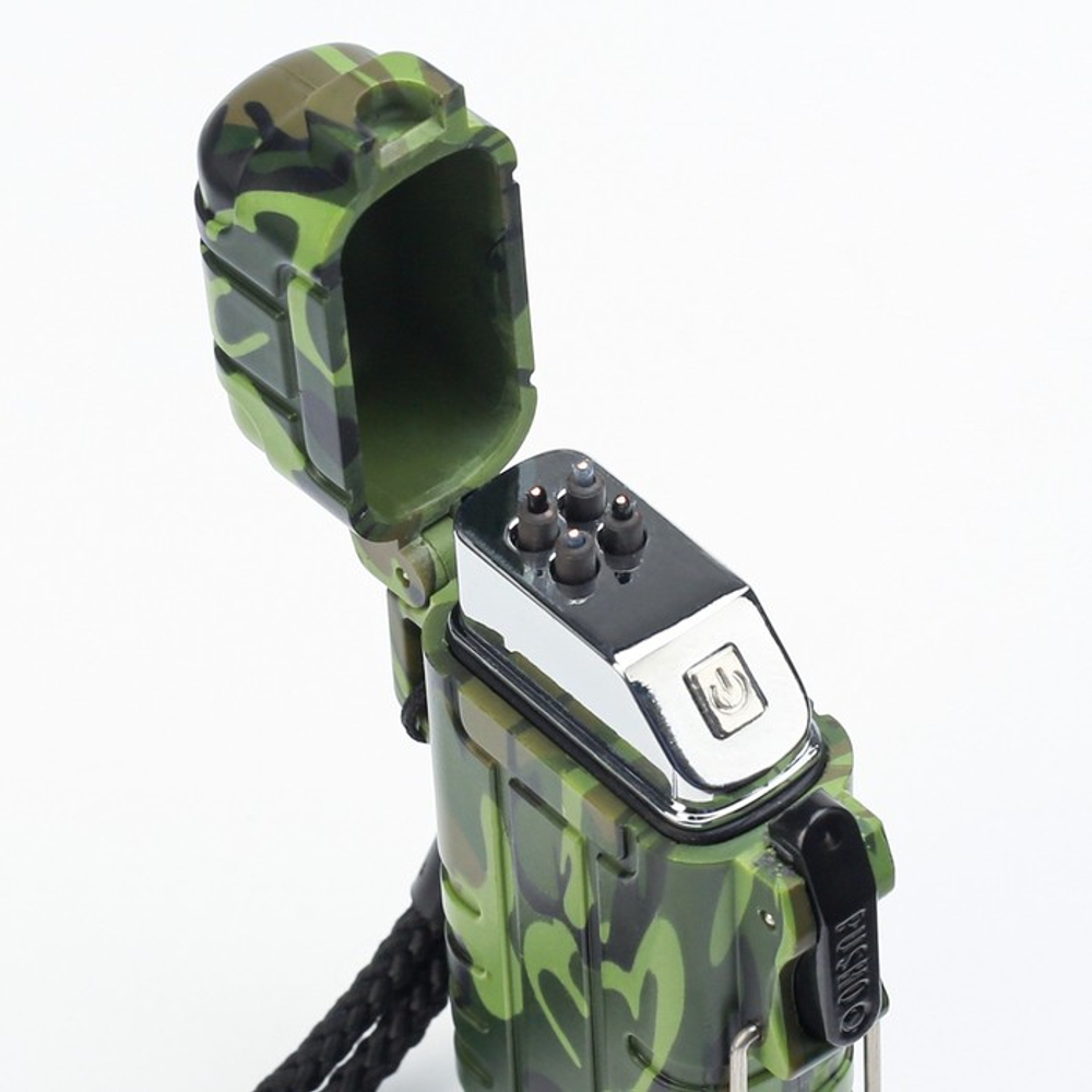 Зажигалка электронная «Турист», дуговая, влагозащита, камуфляж, от USB