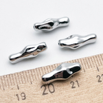 Бусина, цвет серебро (родий), размер 15*5,8 мм, цена за 1 шт