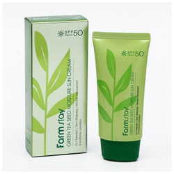 Солнцезащитный крем с семенами зелен.чая Farmstay SPF50 Green Tea Seed Moisture Sun Cream SPF50+ PA+++ 70 мл.