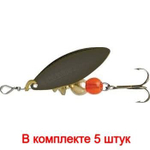 Блесна для рыбалки вращающаяся AGLIA LONG 2, Black