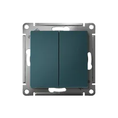Переключатель перекрестный 2-кл. AtlasDesign 2хсх.7 10АХ механизм изумруд. SE ATN000873