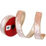 Лента для декорирования «Велюр» 2,5 см, 2,7 м, Шампань