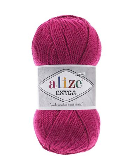 Экстра (Extra ) пряжа Alize 100% акрил 5х100г/220м 48 темная фуксия