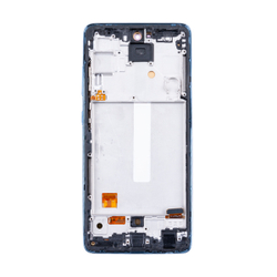 Дисплей для Samsung Galaxy A52/A52 5G (A525F/A526B/A528B) с тачскрином и рамкой Синий - Oled FS