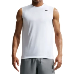 Мужская теннисная футболка Nike Dri-Fit Legend Sleeveless - white/black