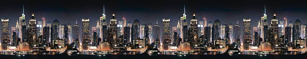 Кухонный фартук Город 2000х600 мм