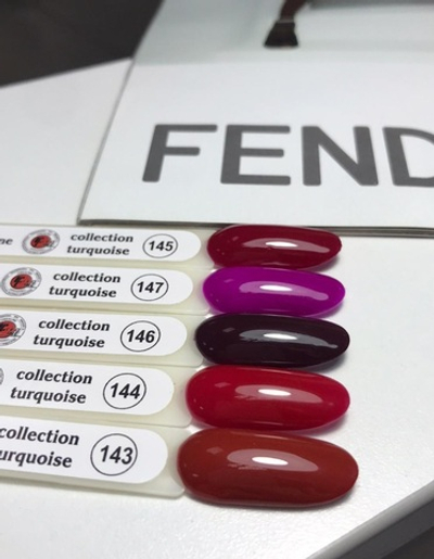 Набор гель-лаков 5шт по 10 мл тон 143-147