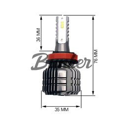 Cветодиодные лампы Sariti F5 цоколь H11 6000K,12V