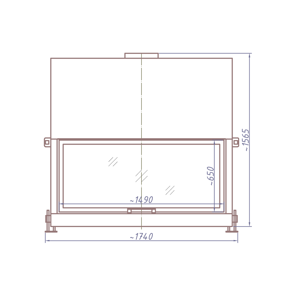 КАМИННАЯ ТОПКА HF 1500B (STAV)
