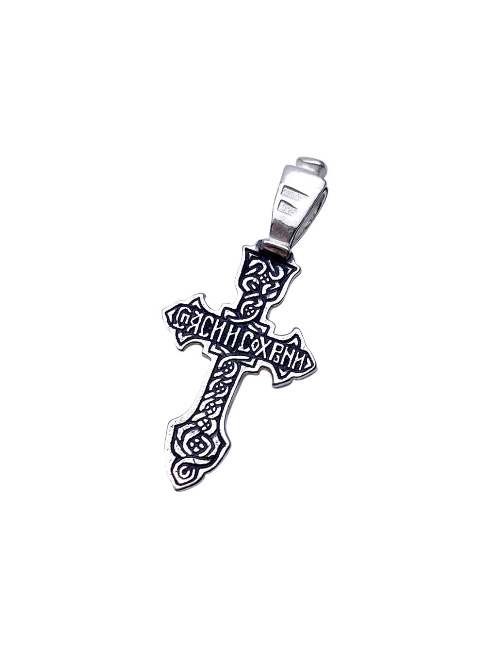 Крест из серебра/Чернение