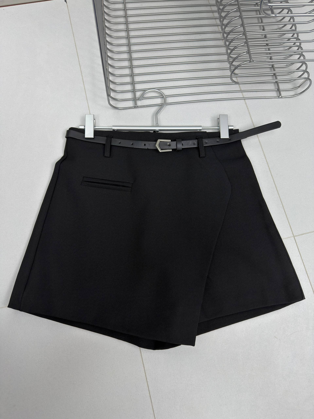 Юбка-шорты женская артикул 6556 цвет "чёрный"