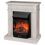 Каминокомплект Real Flame Adelaida WT с очагом Majestic Lux Black (без пульта)