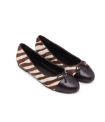 Кожаные балетки TORY BURCH - коричневый(154509)