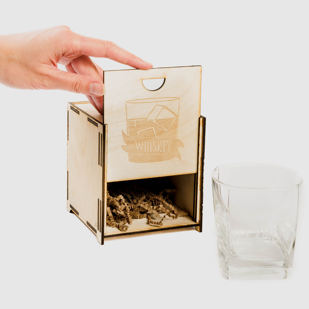 Стакан для виски "Whiskey аргумент " в подарочной коробке