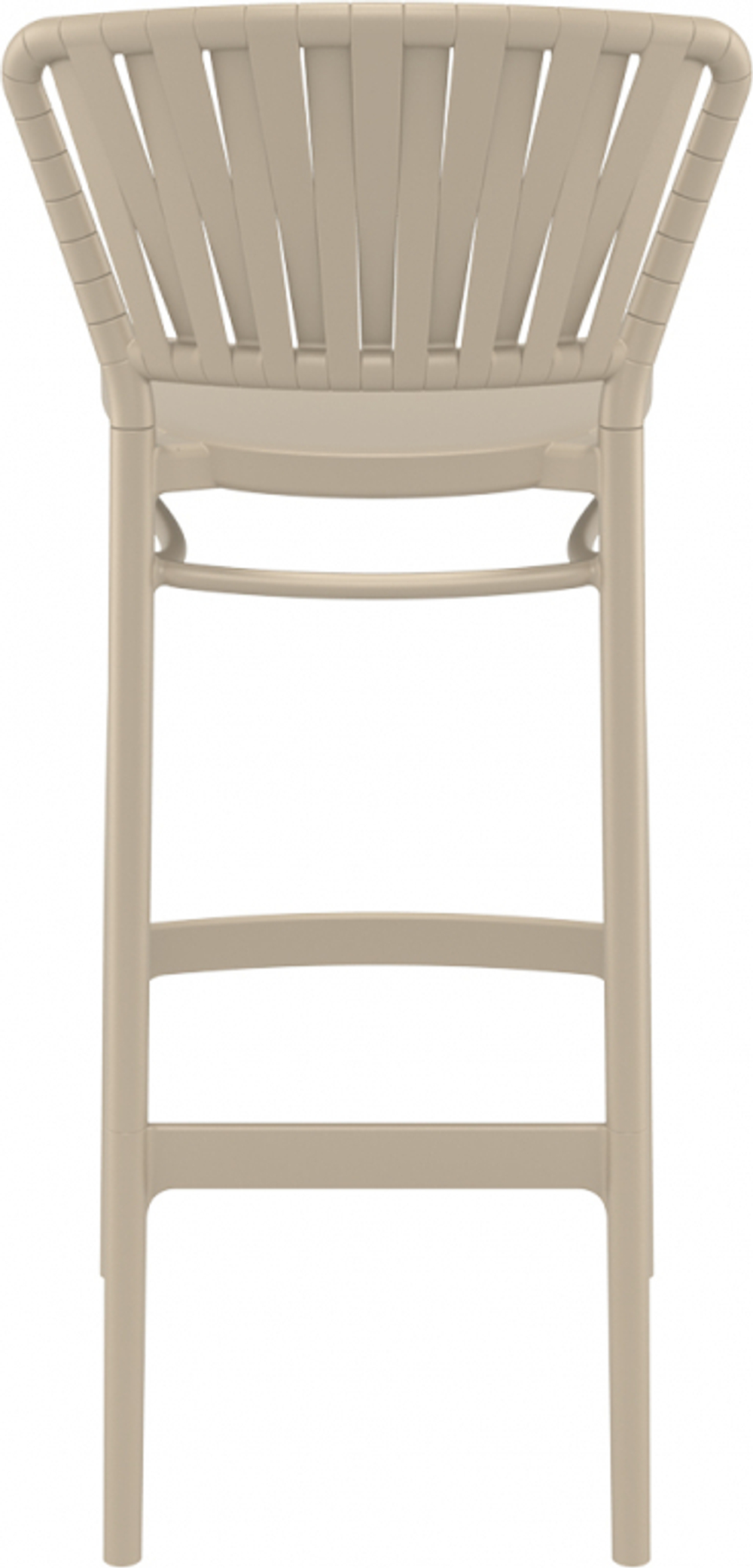 Стул пластиковый барный Siesta Contract Portofino, бежевый
