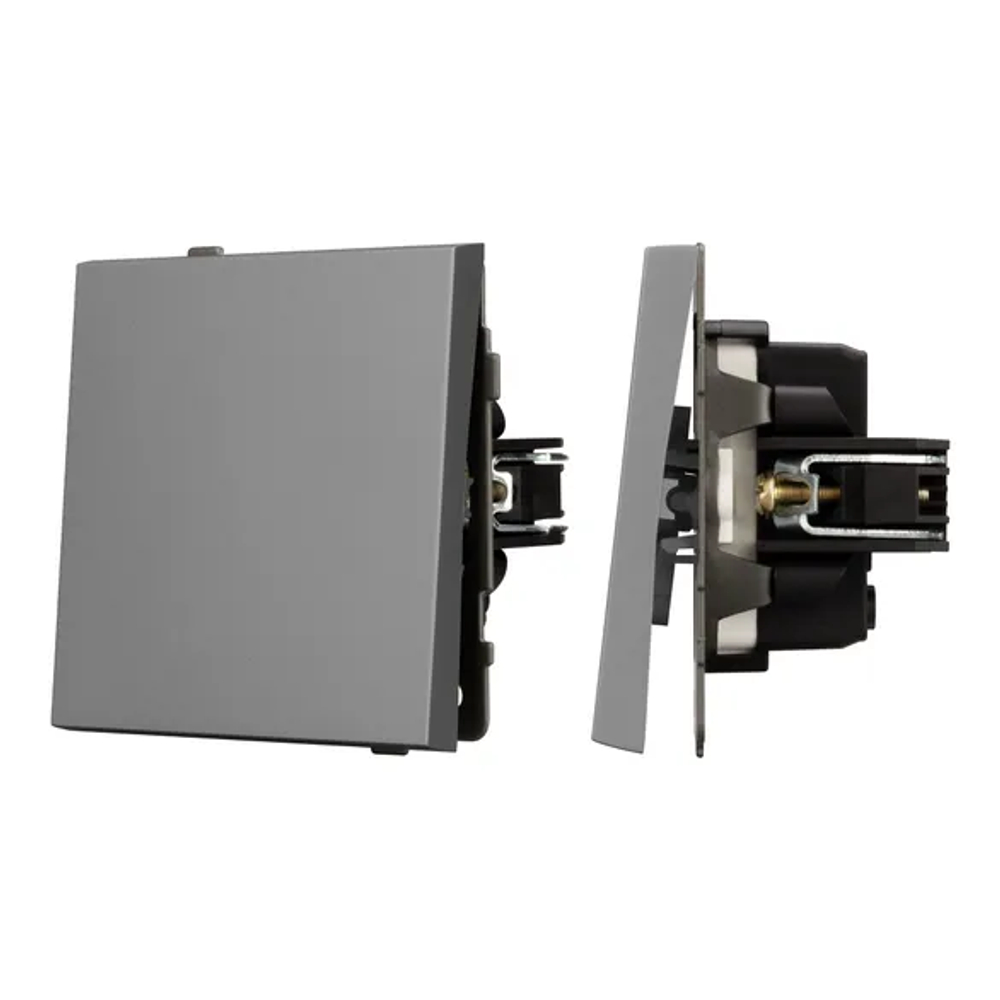 Механизм выключателя одноклавишный непроходной SWT-TENDO-MK01-PL-GR (230V, 10A) (Arlight, -) 054032