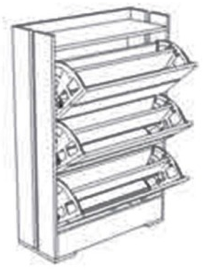 Обувница ЯМАЙКА Япт-1 графит серый / камень серый