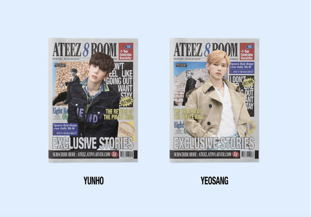 Мерч ATEEZ POP-UP '8ROOM' - 7-YEAR CELEBRATION NEWSLETTER