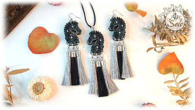 Комплект украшений "Сумеречная лошадь"