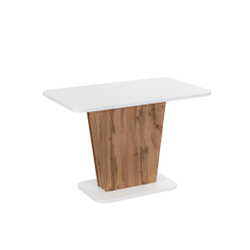 Стол обеденный GENT ЛДСП, 110-145x68,6x75,5 см, Дуб вотан/Белый