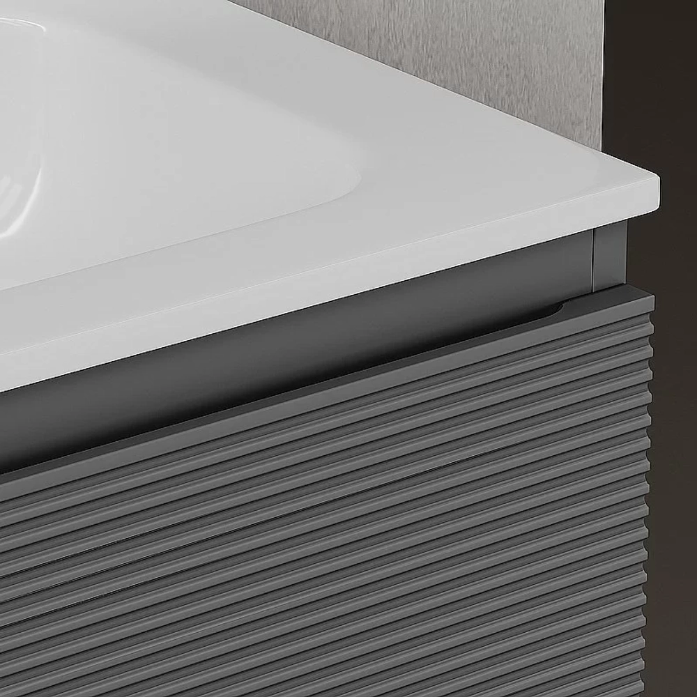 Тумба с раковиной Sancos Folk 60 FL60GS Grey soft