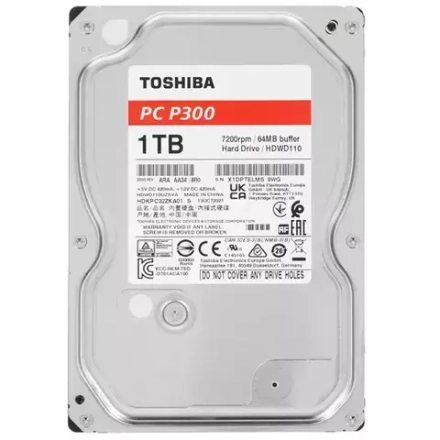 Жесткий диск Toshiba 1 ТБ P300 [HDWD110UZSVA]