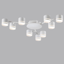 8235/9C COMFI LN26 242 белый металл Люстра потолочная LED GX53 9*12W 220V GARETA