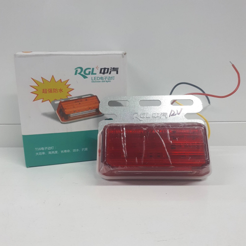 24V - Красный (1 шт) / Светодиодный габарит (катафот) боковой, 24v., красный (за 1 шт.)