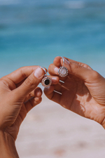 Двойные серьги-трансформеры  «Лунный цикл»