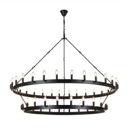 Citilux Смитсон CL470254 Люстра замковая подвесная Чёрная