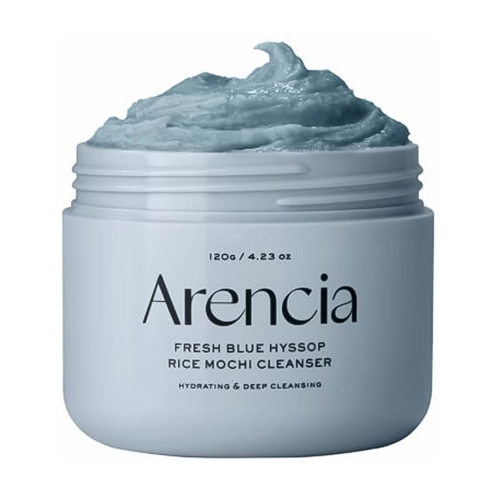 Arencia Очищающее средство с глиной и экстрактом иссопа - Fresh Blue Hyssop Rice Mochi Cleanser, 120мл.