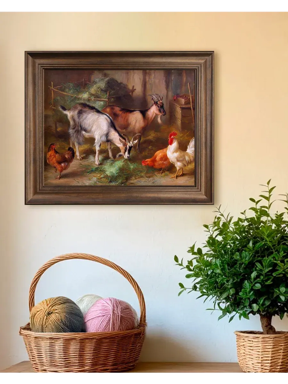 Картина интерьерная на холсте в раме 25*31 см