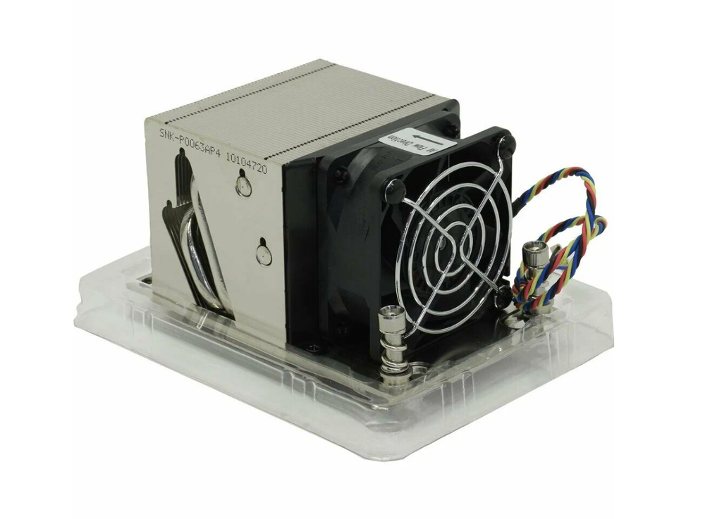 Кулер для процессора Supermicro SNK-P0063AP4, серебристый/черный