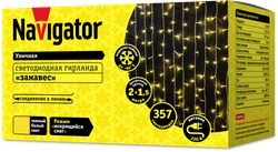 Гирлянда Navigator 61 872 NGF-C02-357WW-8-2x1.5m-230-TR-IP44