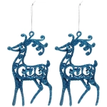 Подвеска «Волшебные рога» 10 см (набор 2 шт), голубой