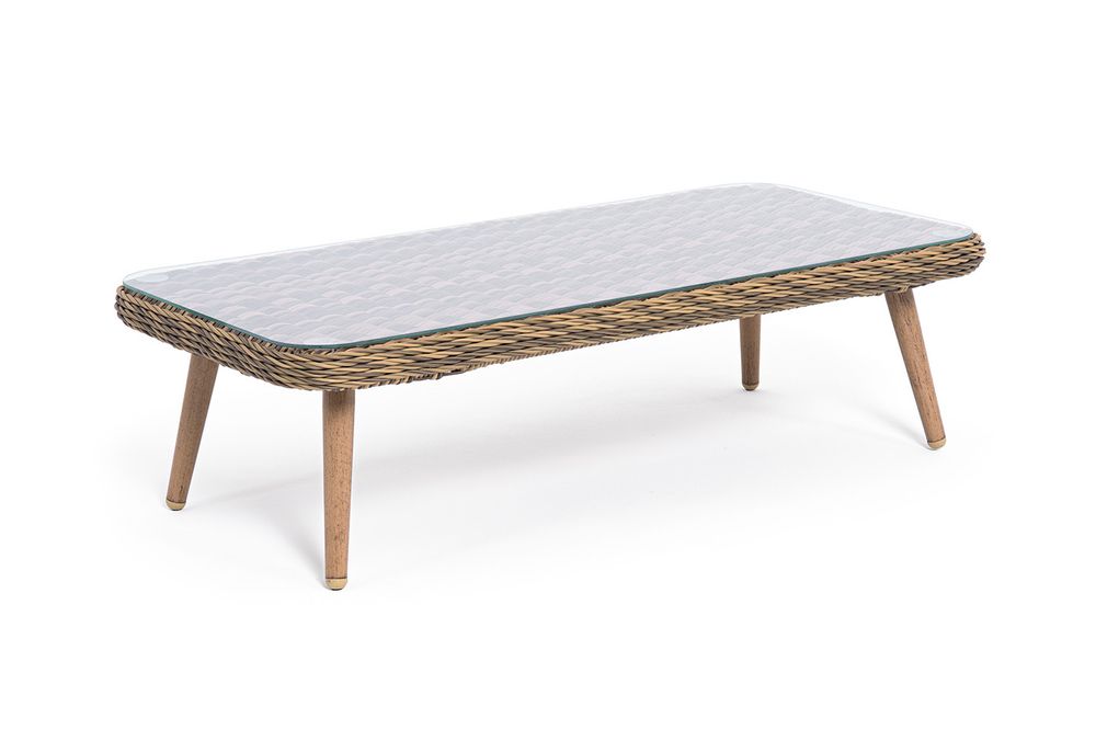 "Прованс" столик журнальный из ротанга, цвет соломенный