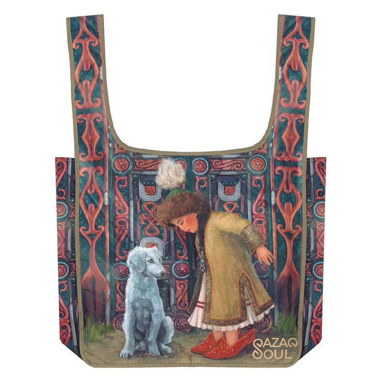 Шоппер QAZAQ SOUL складной полиэстер Мамины туфли