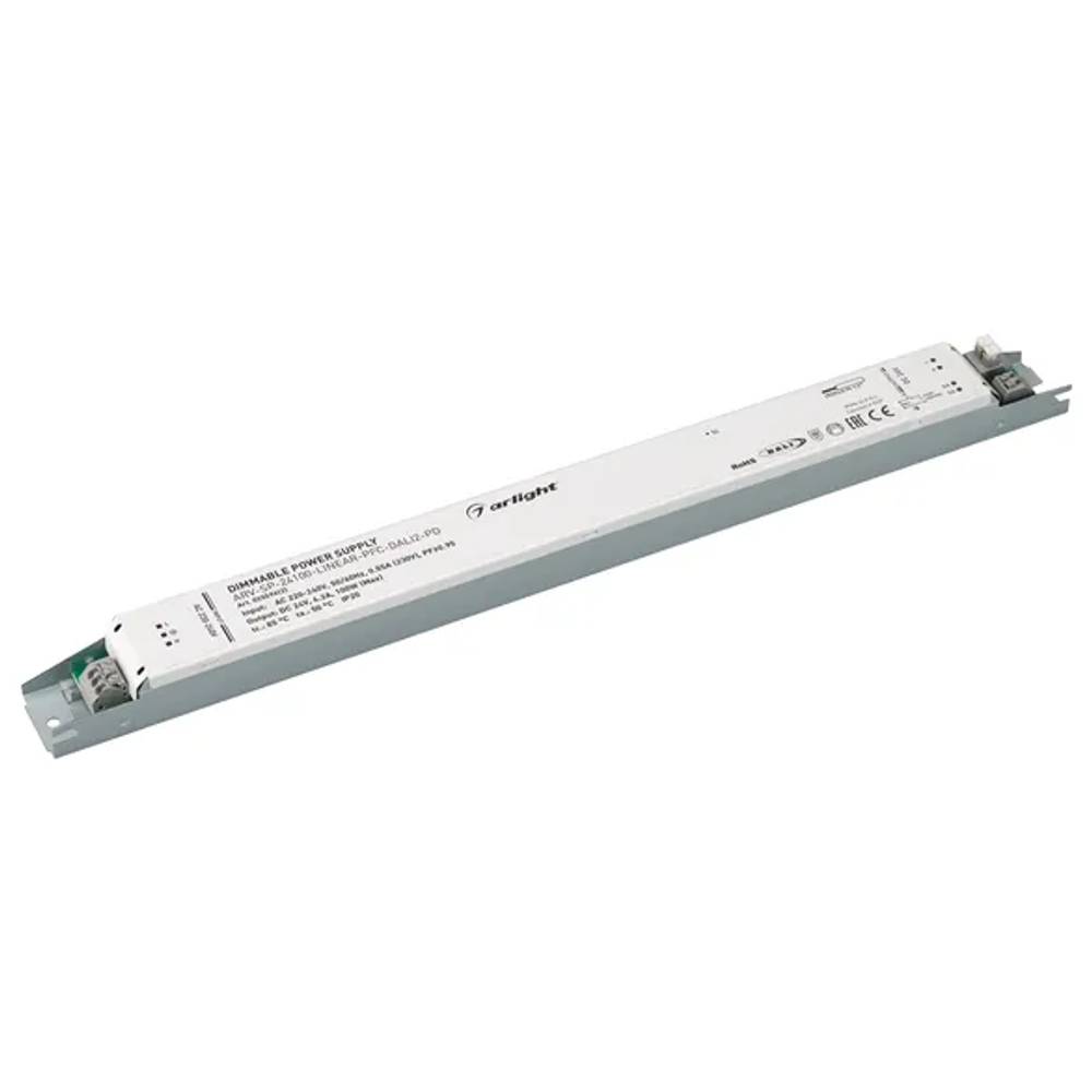 Блок питания ARV-SP-24100-LINEAR-PFC-DALI2-PD (24V, 4.2A, 100W) (Arlight, IP20 Металл, 5 лет) 025596(2)