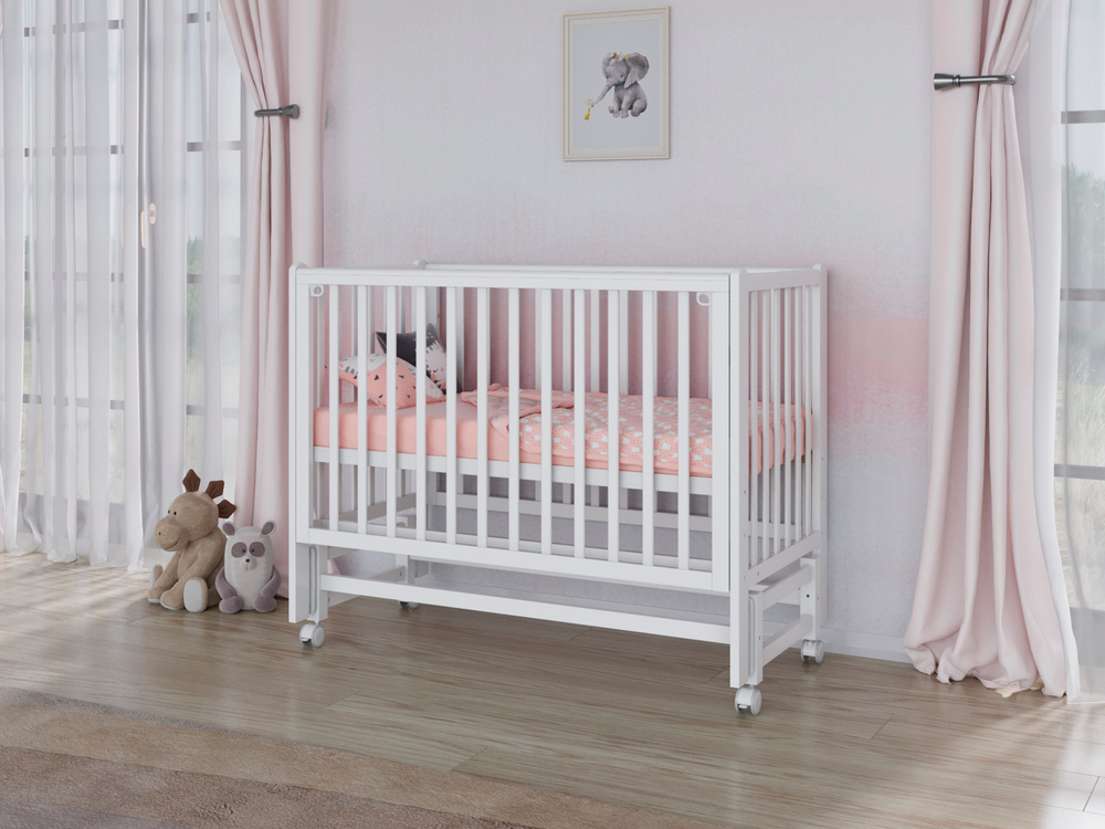 Кровать Incanto Astra продольный маятник цвет белый