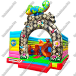 Коммерческий надувной батут "Забавный Хамелеон" 6*4,4*4 м