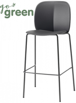 Стул пластиковый барный Scab Design Mentha Go Green, антрацит