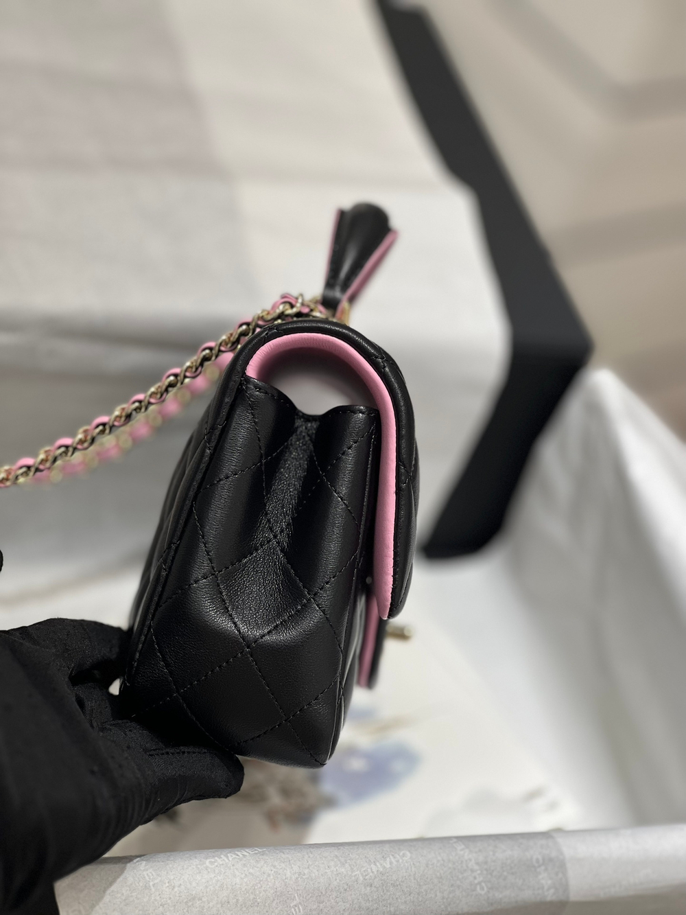 Chanel Mini Flap Bag with Top Handle 20 cm