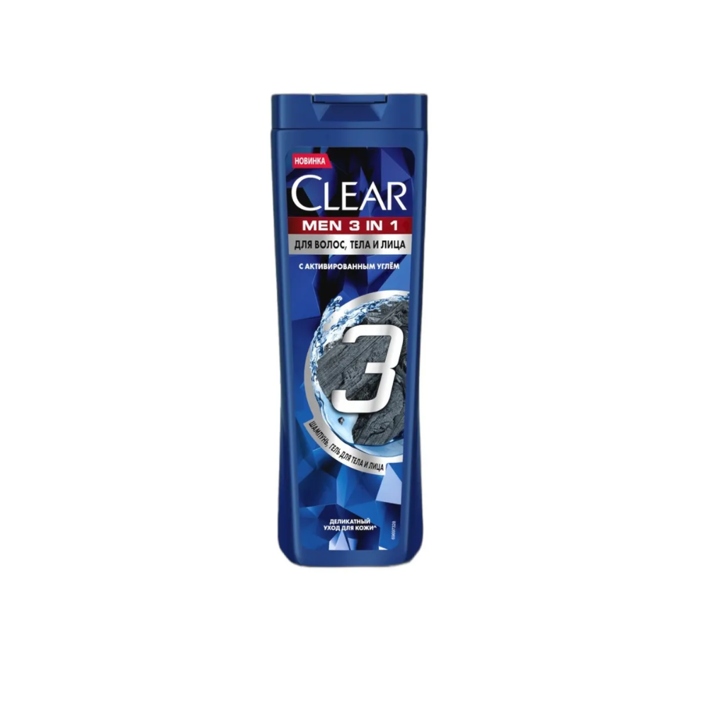 Шампунь Clear men Vita ABE 3в1 380 мл
