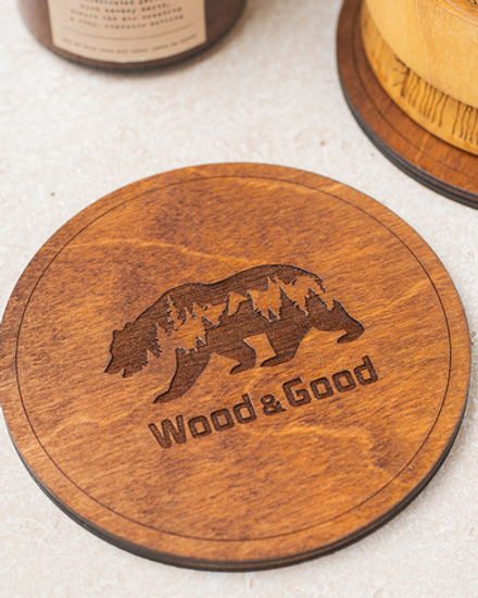 Бирдикель (подставка под кружку) WOOD&GOOD, 1 шт.
