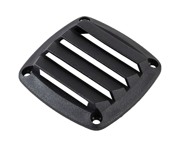 Решетка воздухозаборника 86х86х15 мм, черный